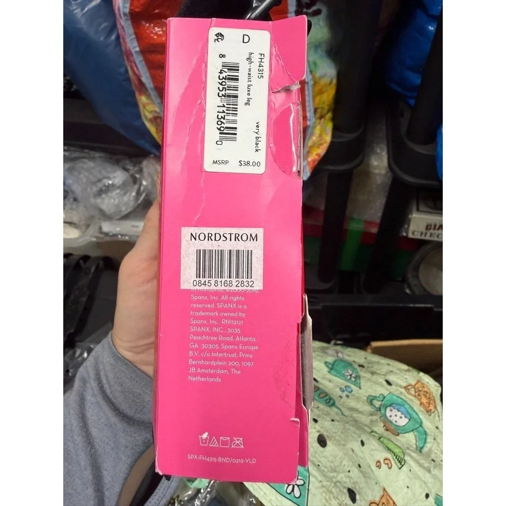 NWT Spanx Tight-End Tights Size D High Waisted Opaque‎ Shaping Black Hosiery